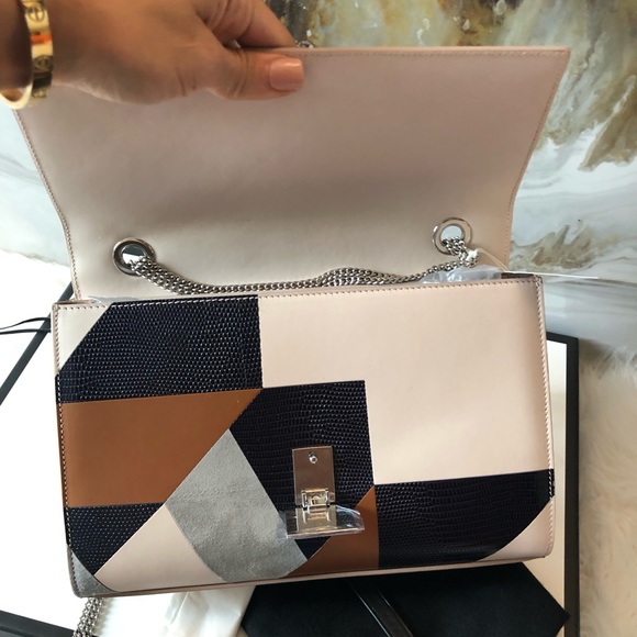 Hugo Boss Runway Munich Patchwork Chain Flap Bag - Picture 5 of 8